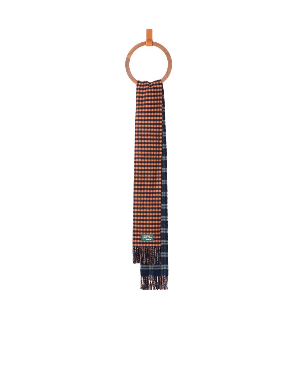 Loewe White Cosima Von Bonin Check Scarf
