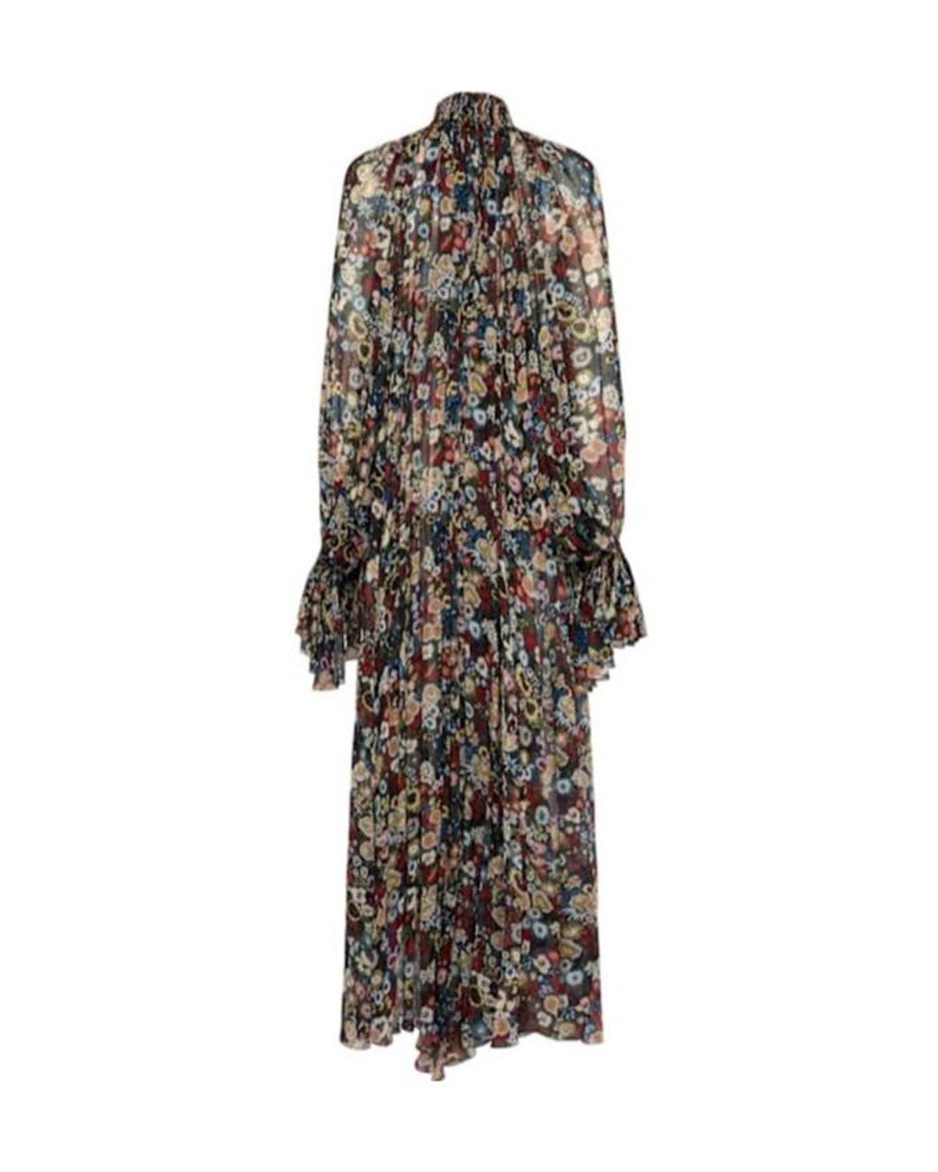 Khaite White Edgar Silk Turtleneck Long Dress