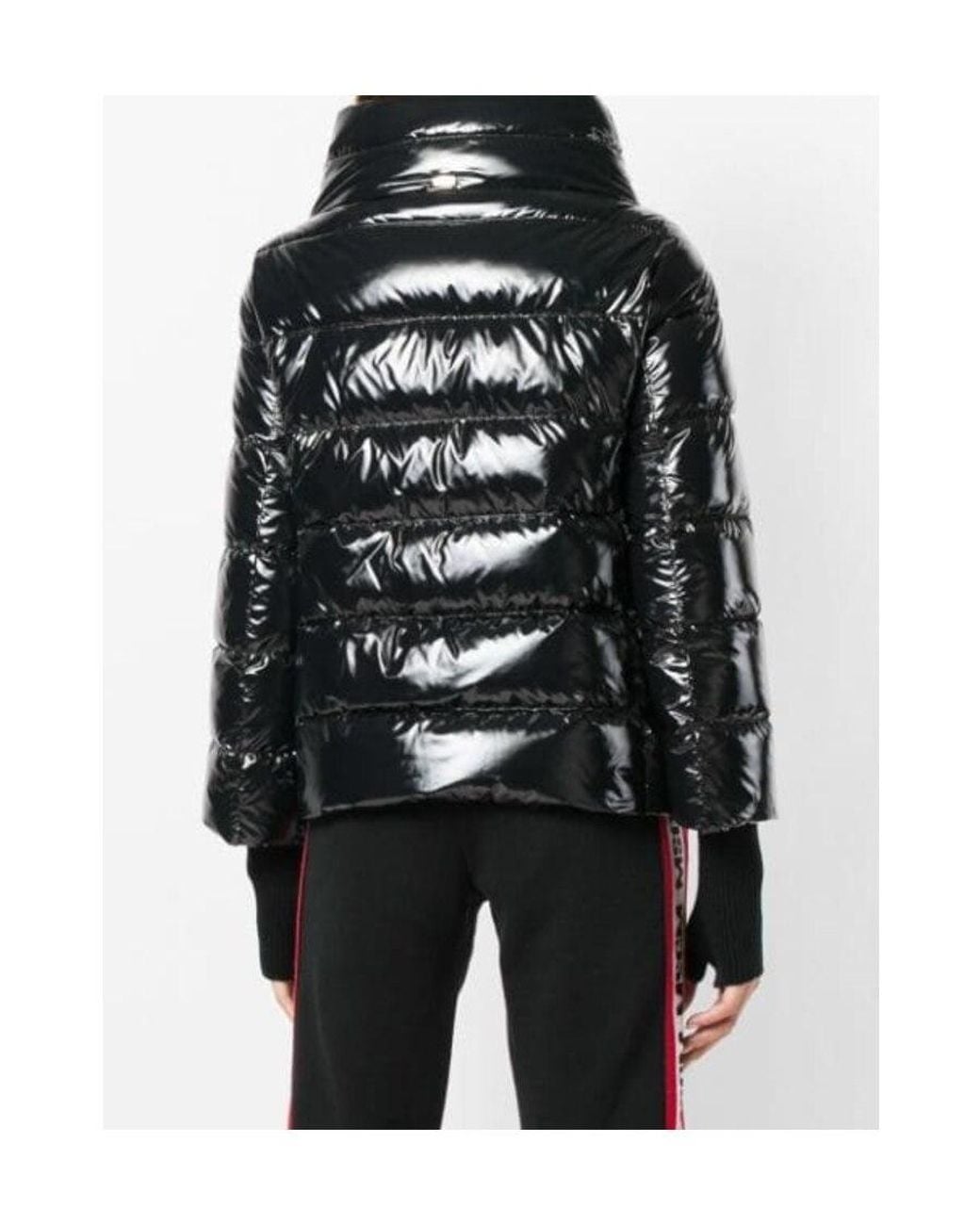 Herno Black Glove Detailed Down Jacket