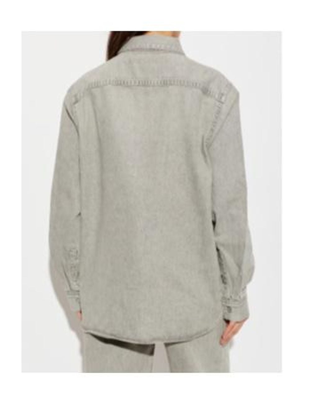 Agolde Gray Long-Sleeved Shirt
