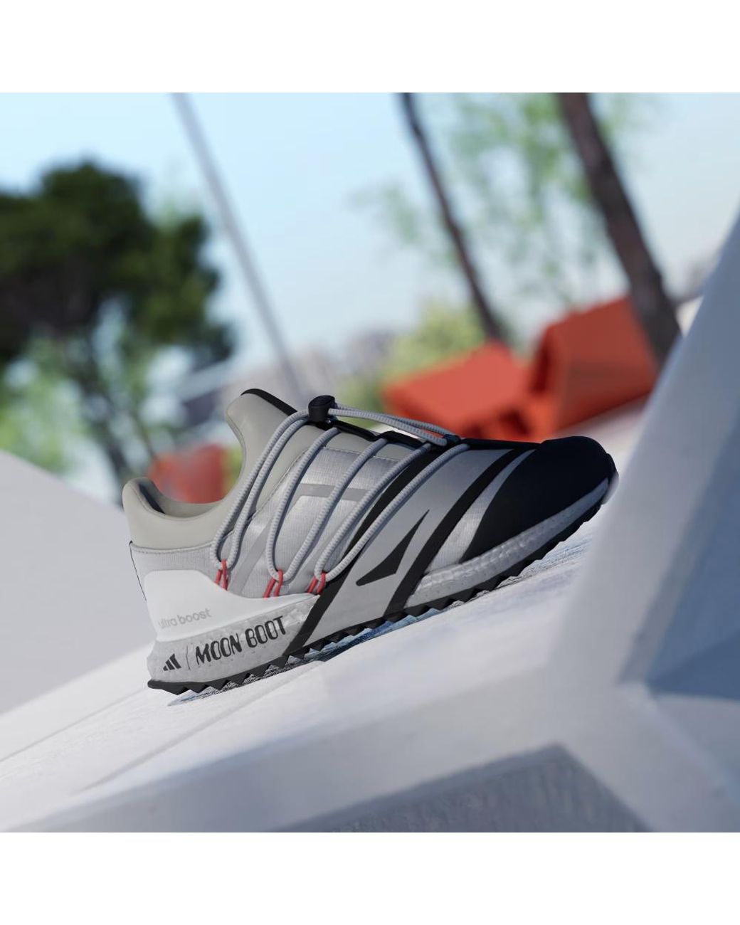Adidas Gray X Moon Boot Ultraboost 1.0 Sneakers