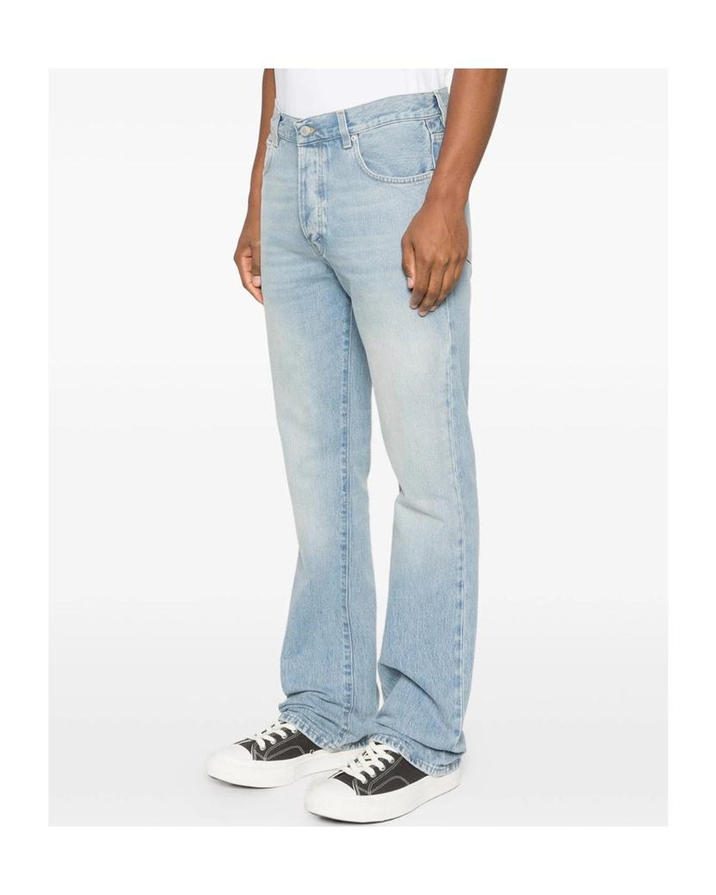 Haikure Blue Fergus Logo Patch Jeans for men