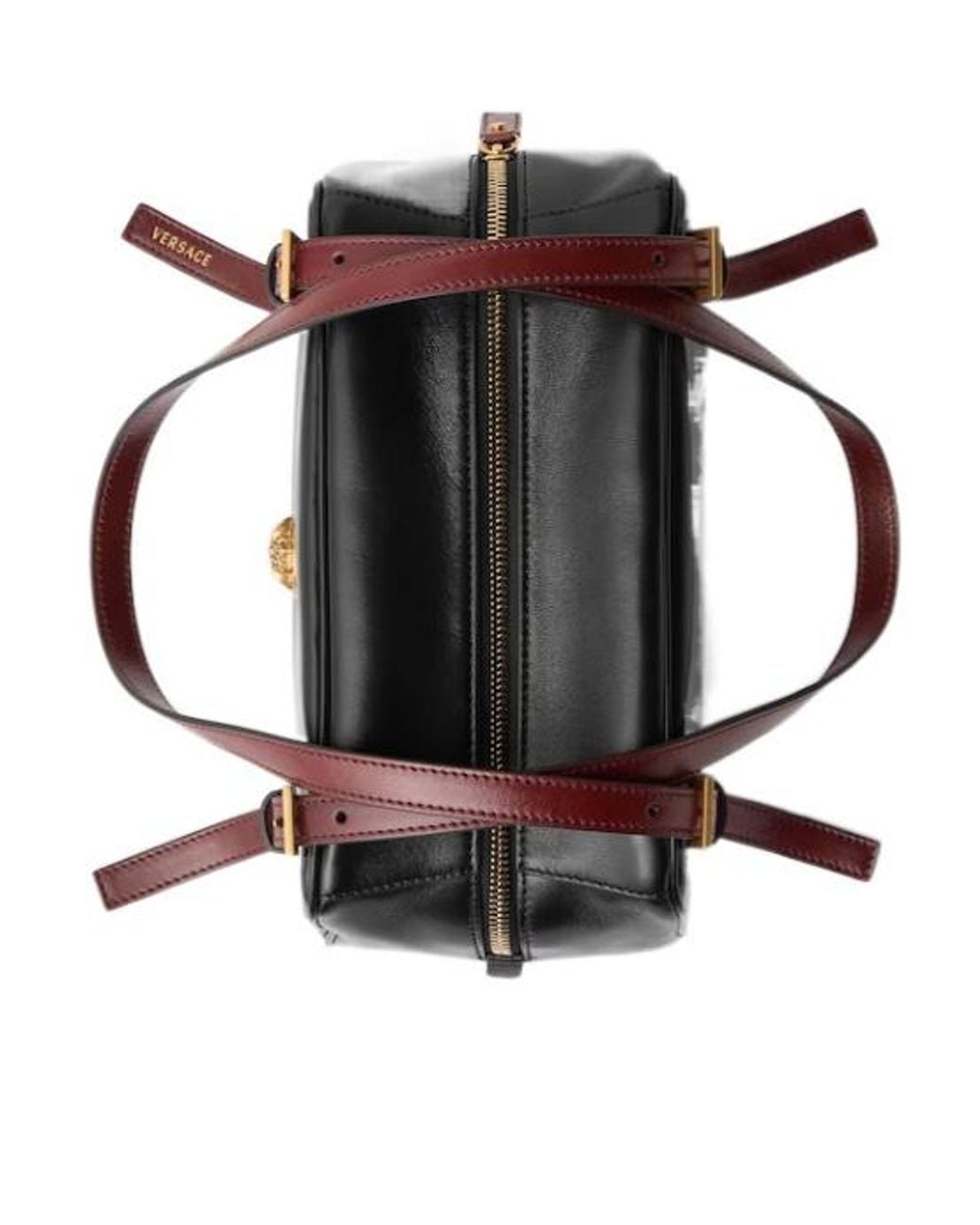 Versace Black Emblème Bowling Bag