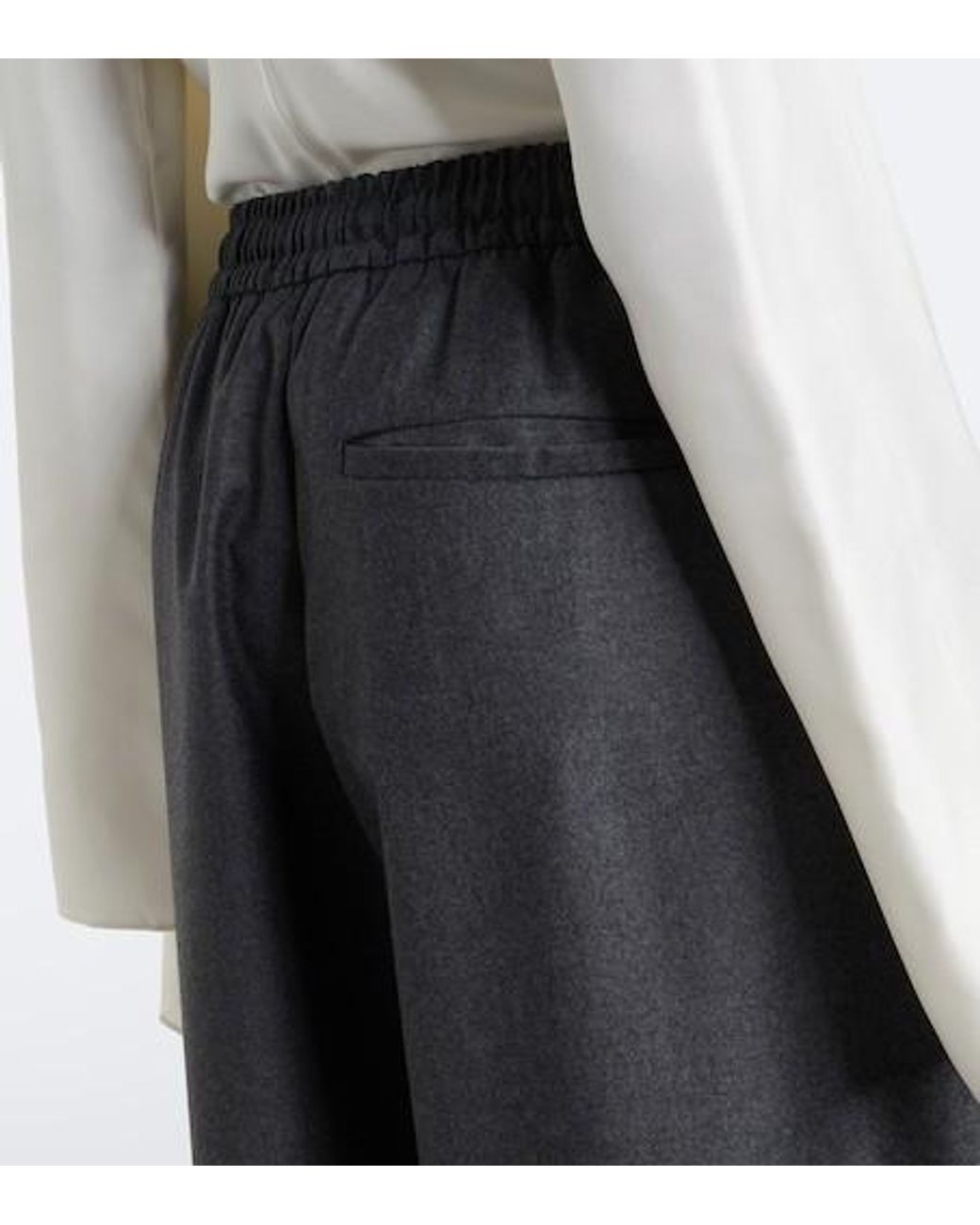 Rohe Black Virgin Wool Balloon Pants