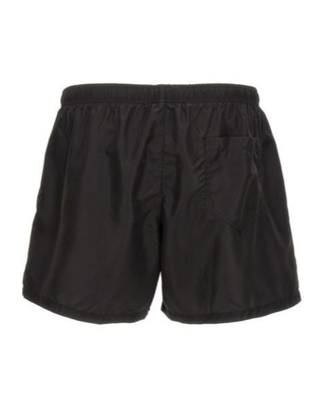 Moschino Black Teddy Printed Swim Shorts for men