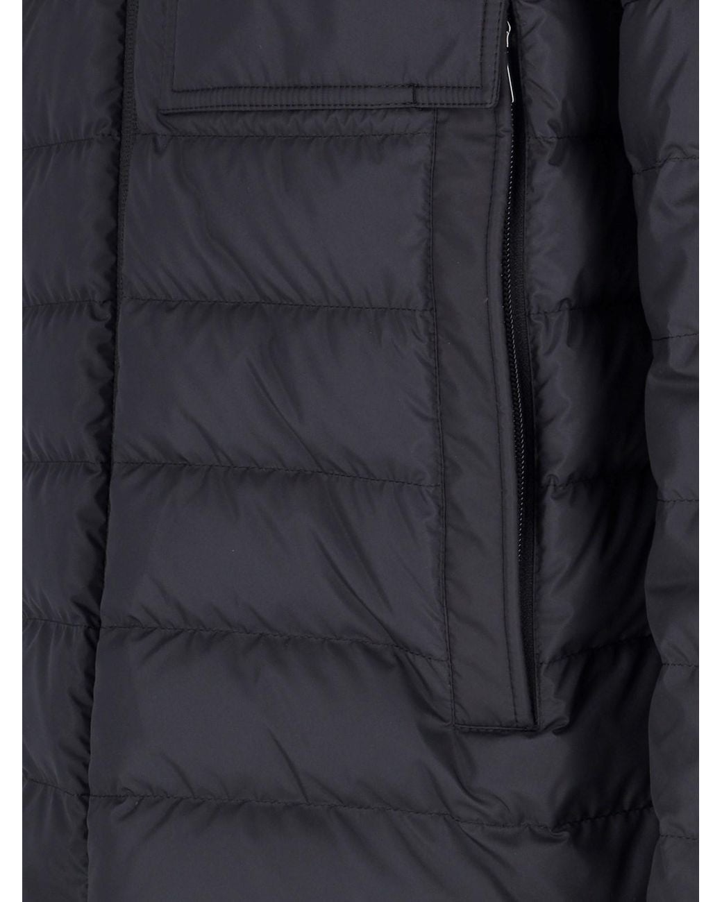 Moncler Black Berard Zip-Up Short Padded Jacket for men