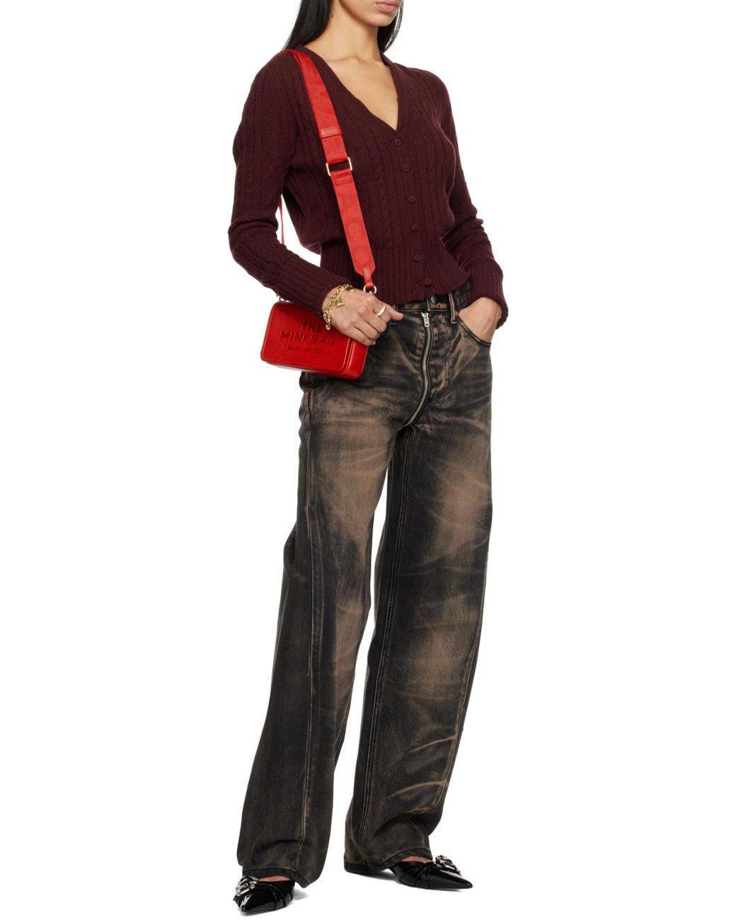 Marc Jacobs Red 'The Leather Mini' Bag