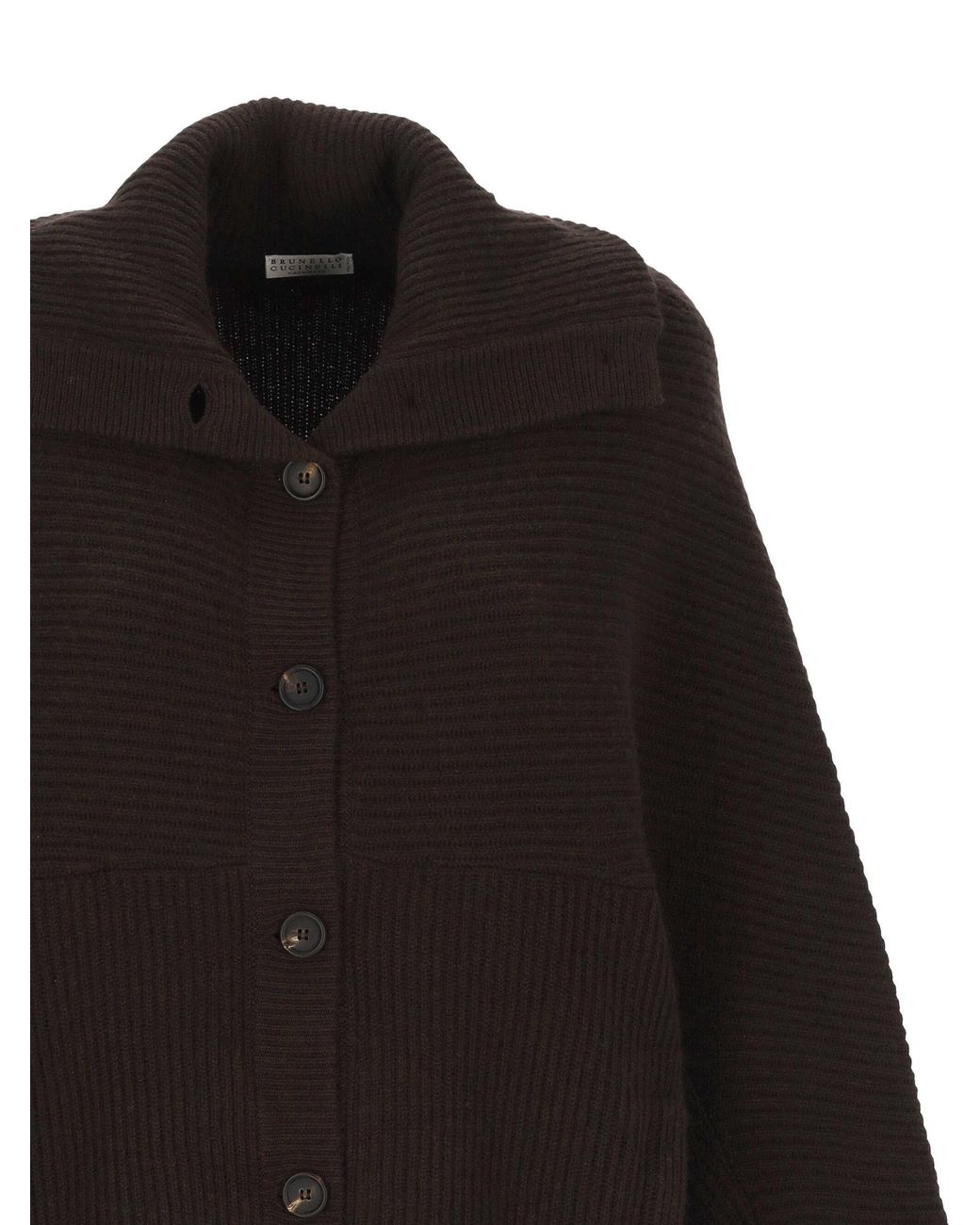 Brunello Cucinelli Black Cashmere Cardigan