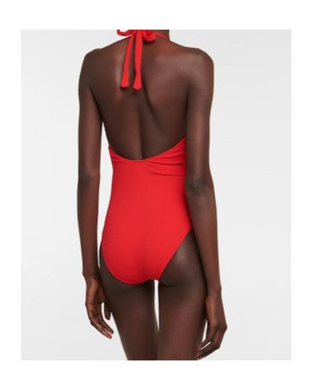 Melissa Odabash Red Naples Halterneck Swimsuit