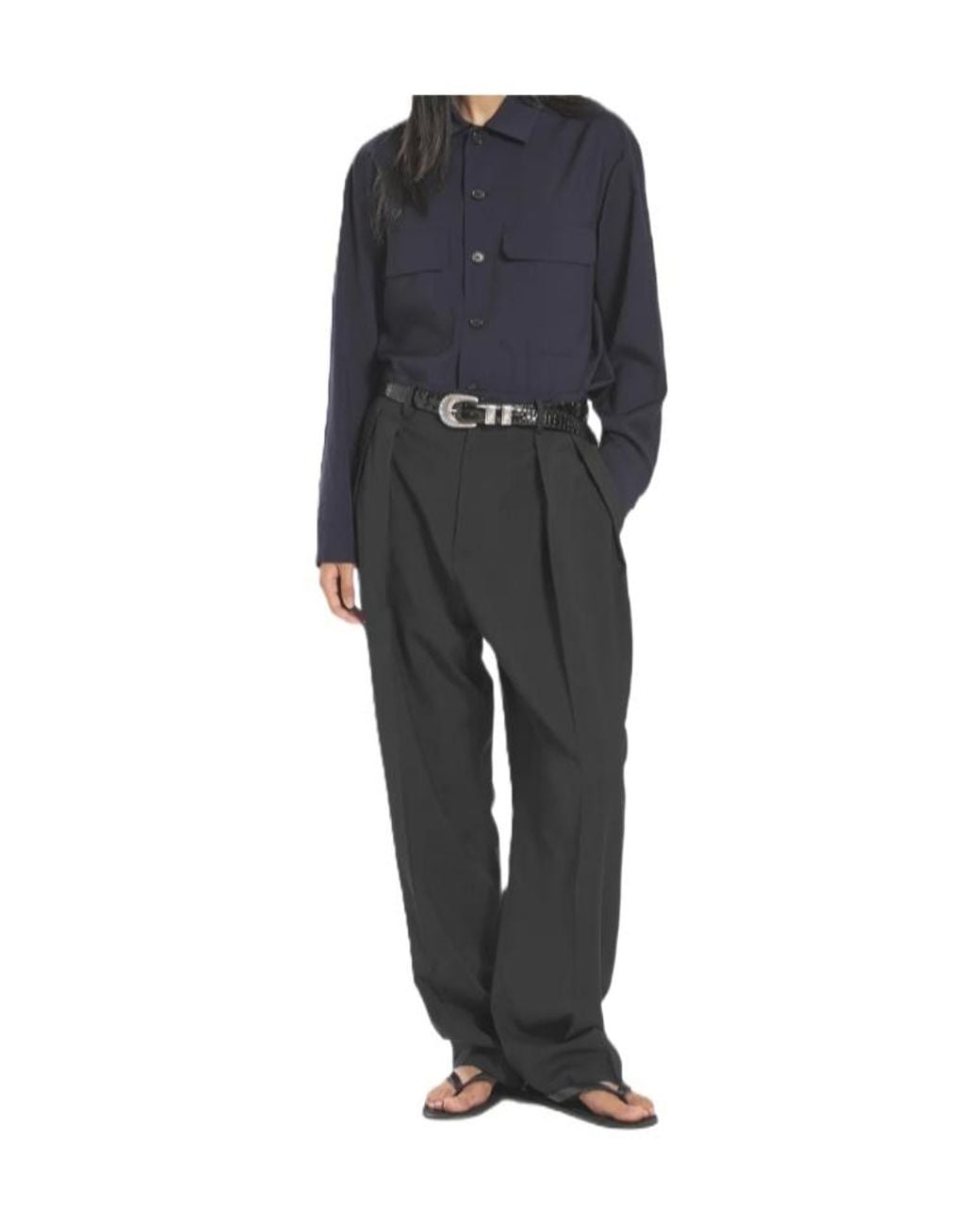 Barena Black Casual Pants With Belt Loops