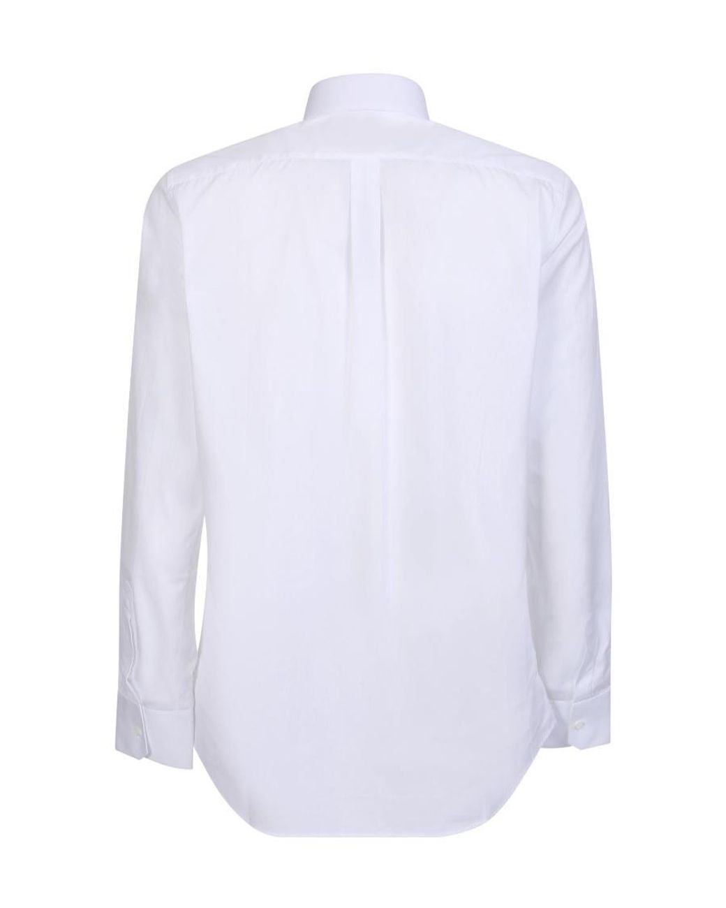 Dolce & Gabbana White Long Sleeved Buttoned Shirt for men
