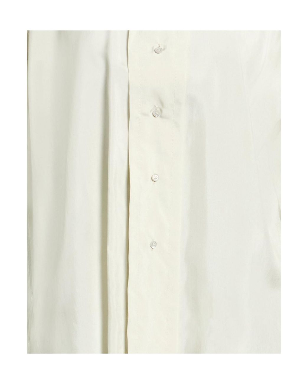 Maison Margiela White Solid Colour Shirts