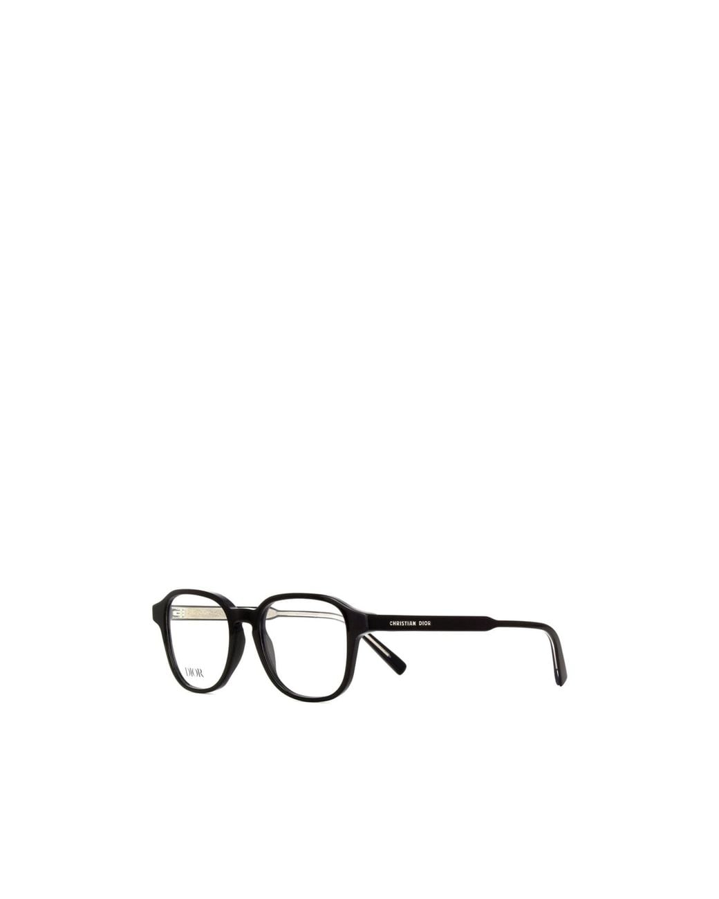 Dior White Eyewear Square Frame Glasses for men