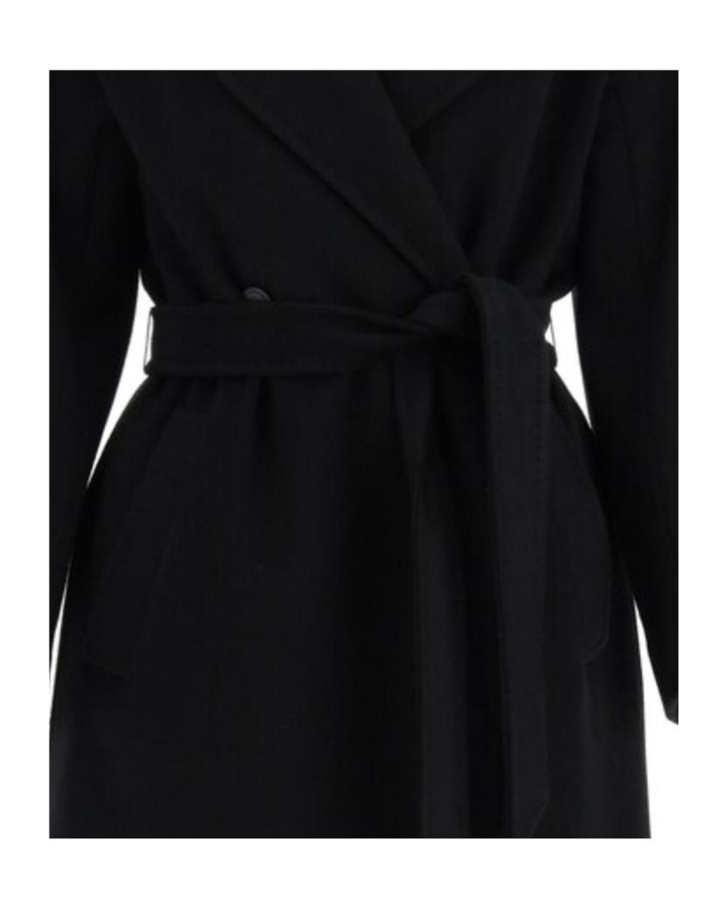 Weekend by Maxmara Black Resina Belted Waist Coat