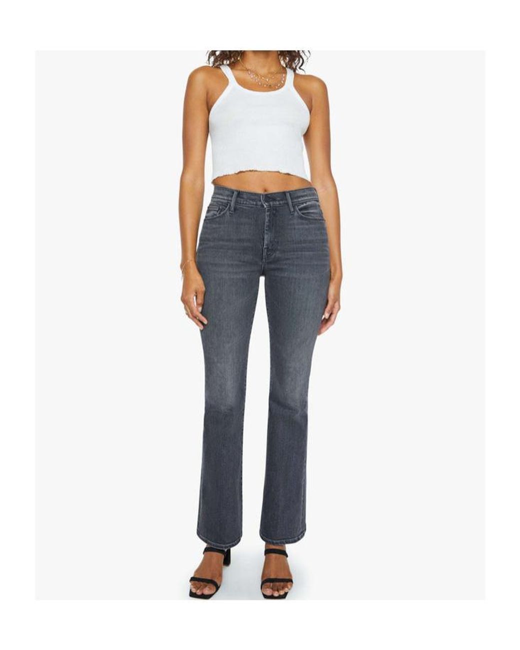 Mother Blue The Weekender Flared Jeans