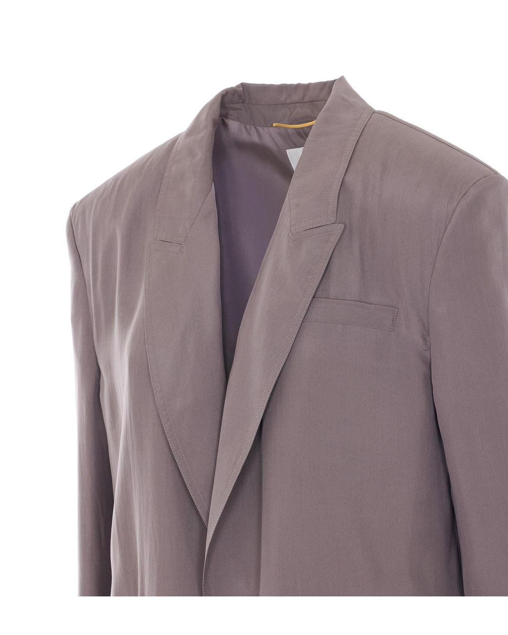 Saint Laurent Brown Single-Breasted Long-Sleeved Jacket