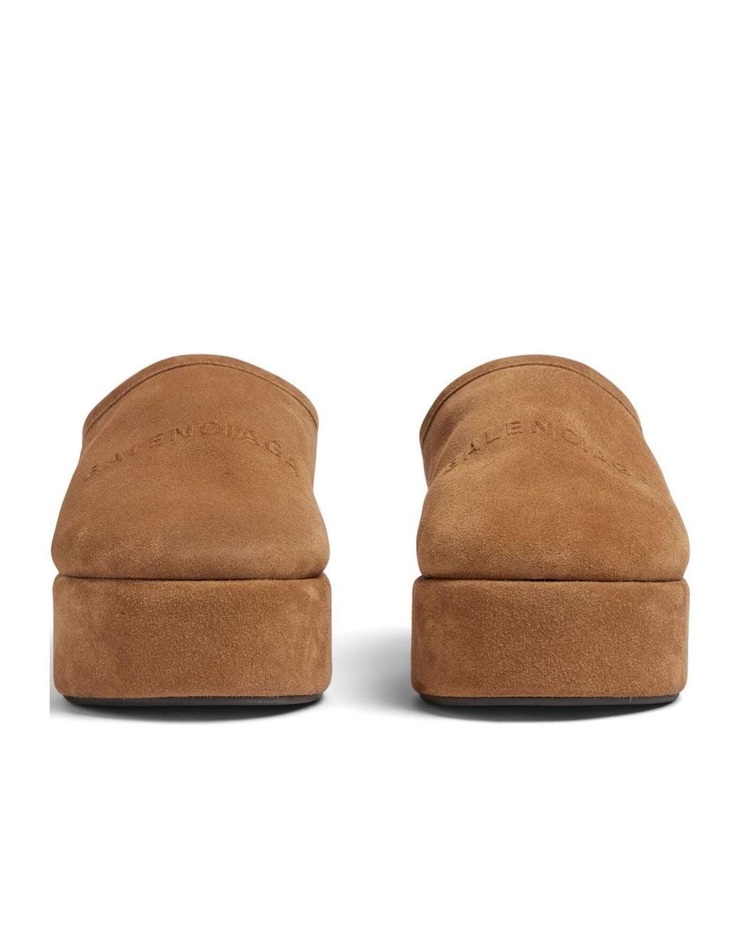 Balenciaga Brown Alaska Platform Mules