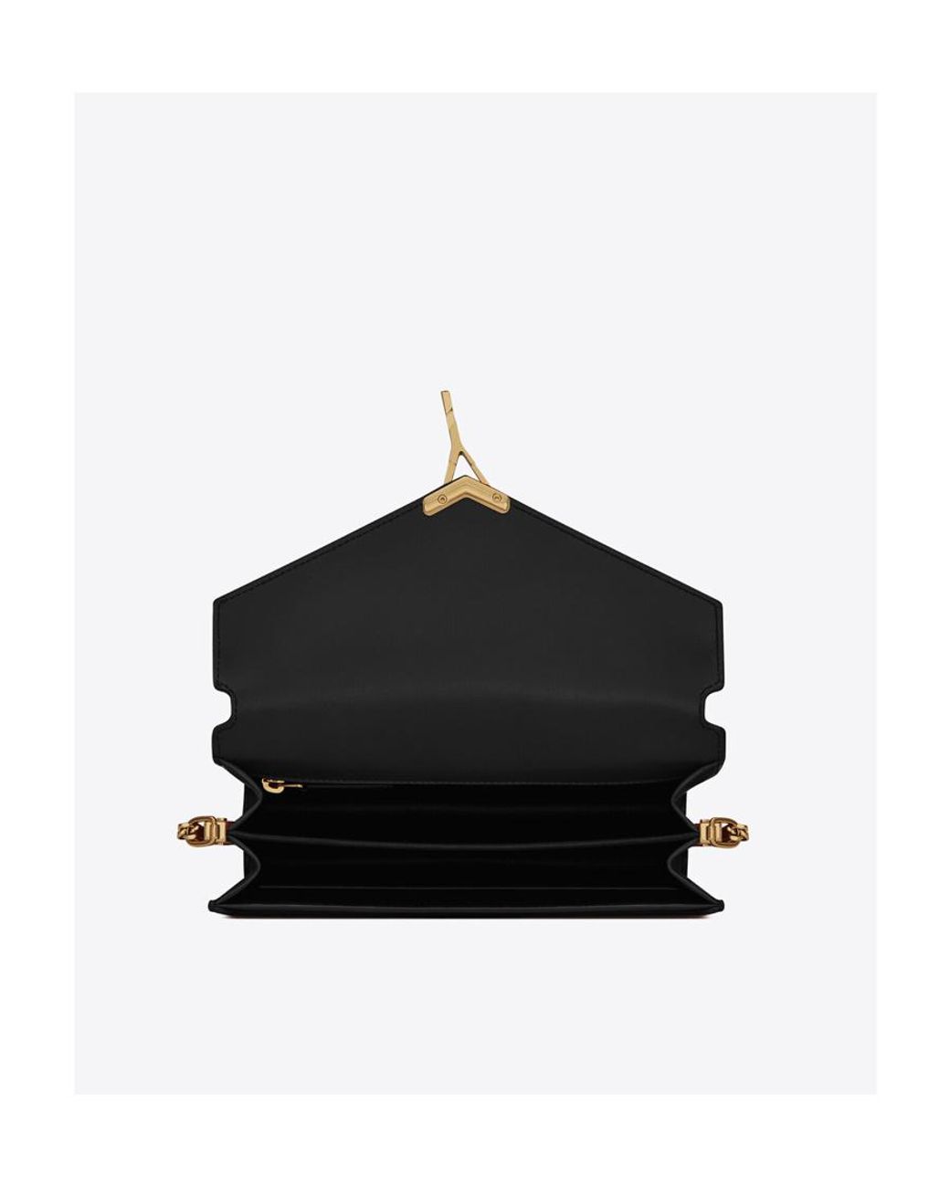 Saint Laurent Black Cassandra Medium Shoulder Bag