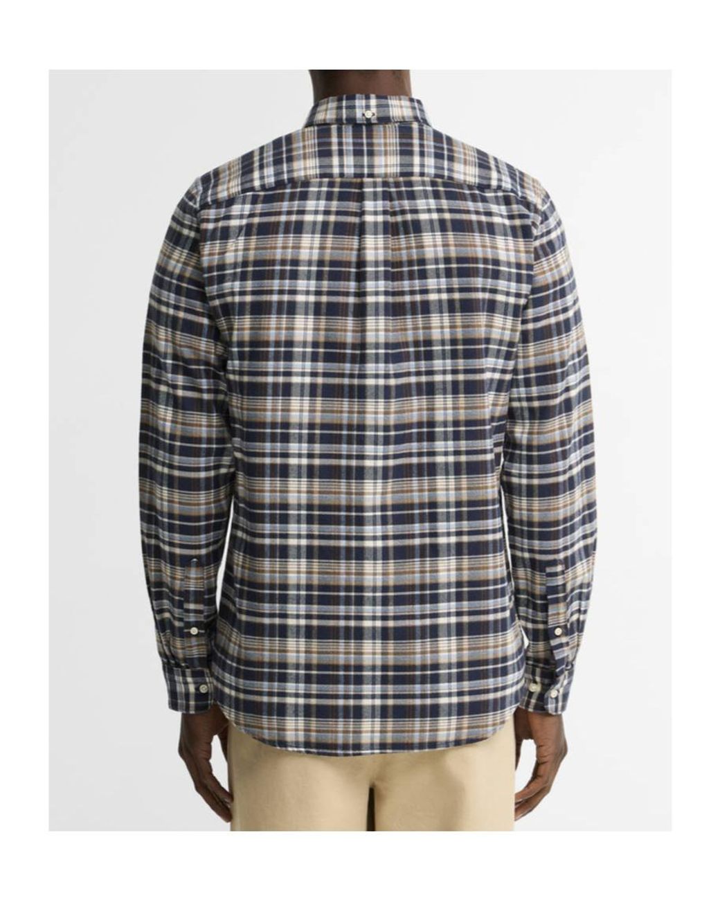 Barbour Blue Check-Pattern Button-Down Shirt for men