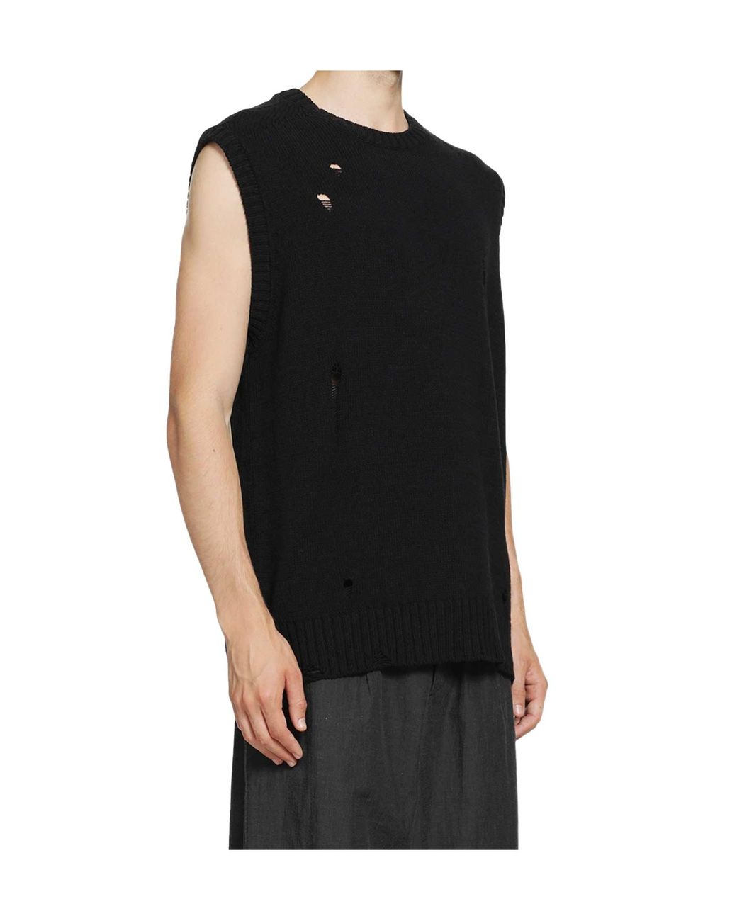 Undercover Black Knitted Vest for men