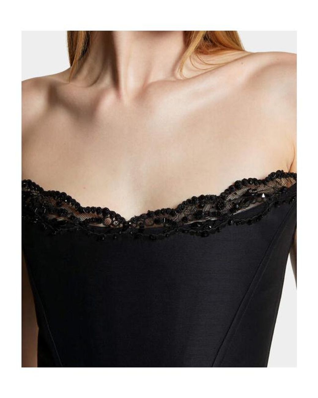 DSquared² Black Paris Corset Top