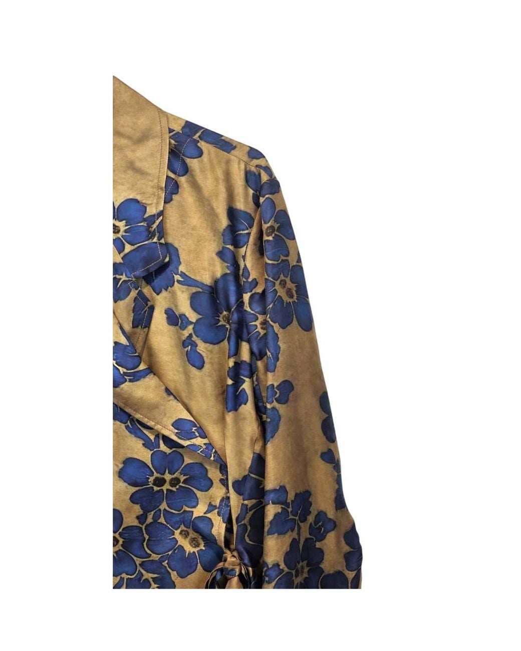 Uma Wang Blue Long-Sleeve Casual Jacket