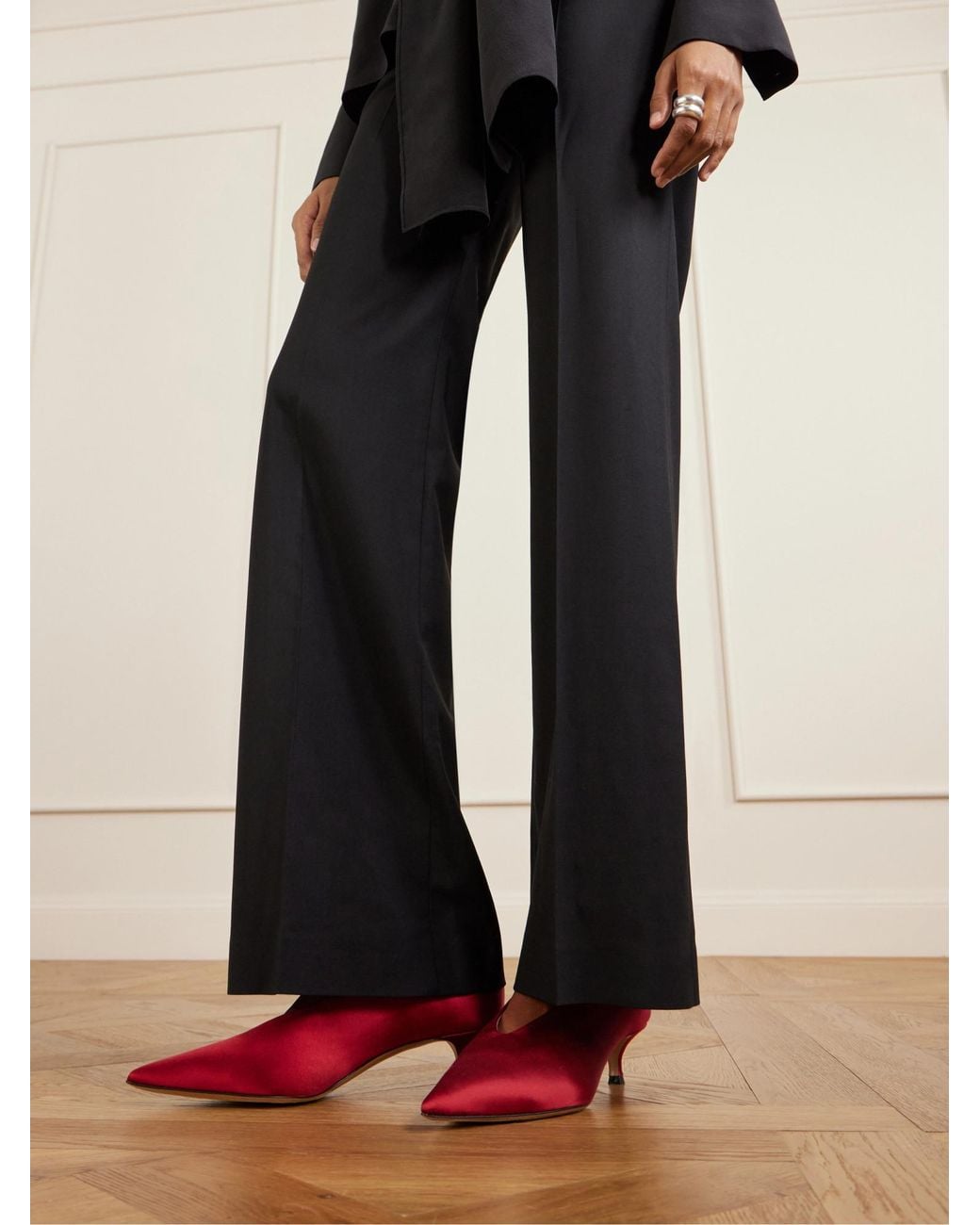 Le Monde Beryl Colored Satin High Heels