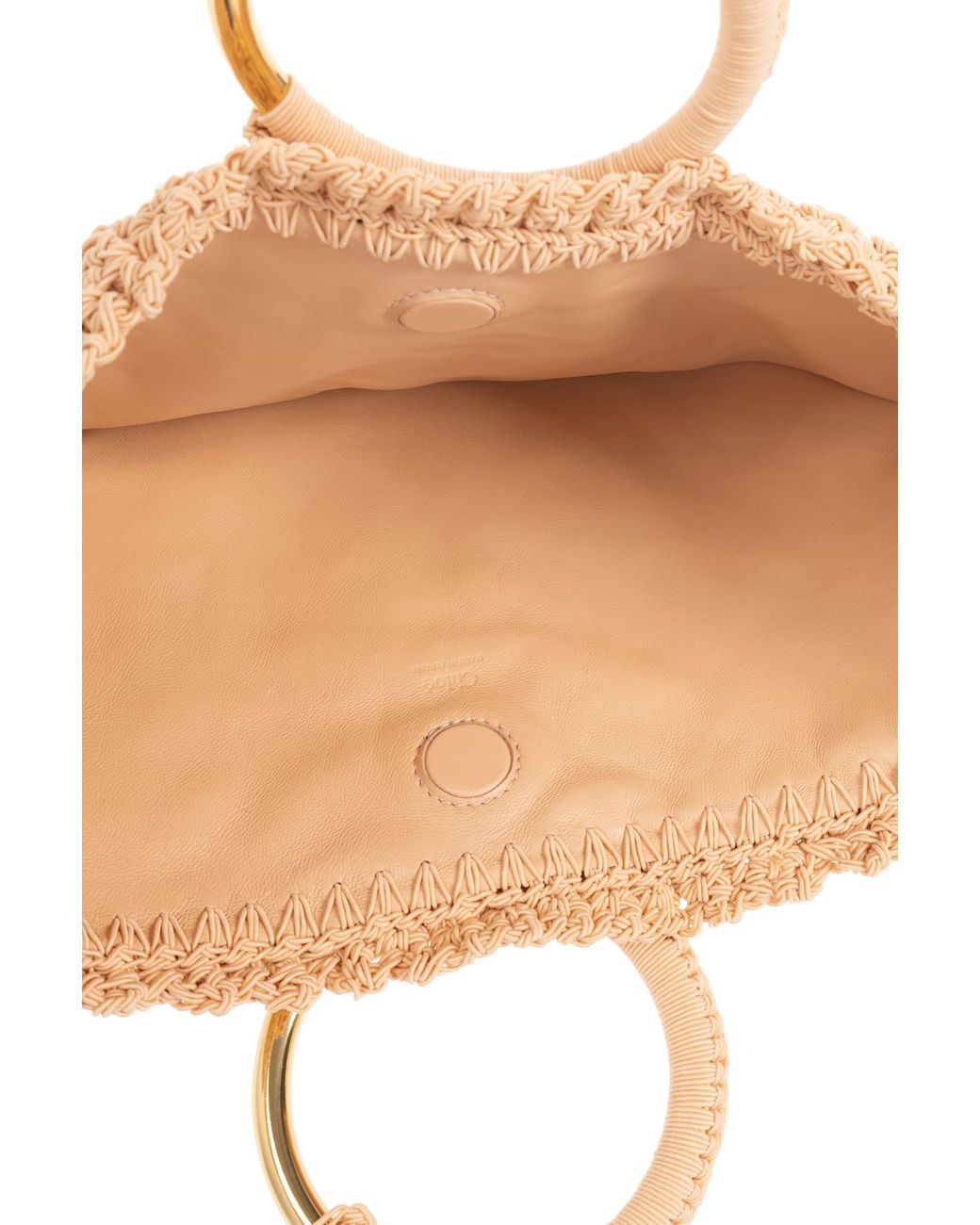 Chloé Natural Chloé Small Bracelet Paravent Tote Bag