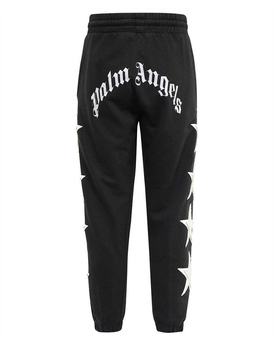 Palm Angels Black Star-Patch Drawstring Track Pants for men