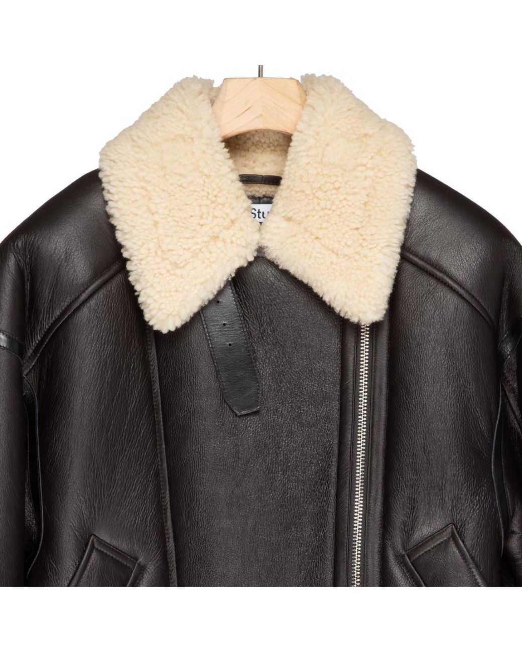 Acne Black Double-Breasted Zip-Up Jacket