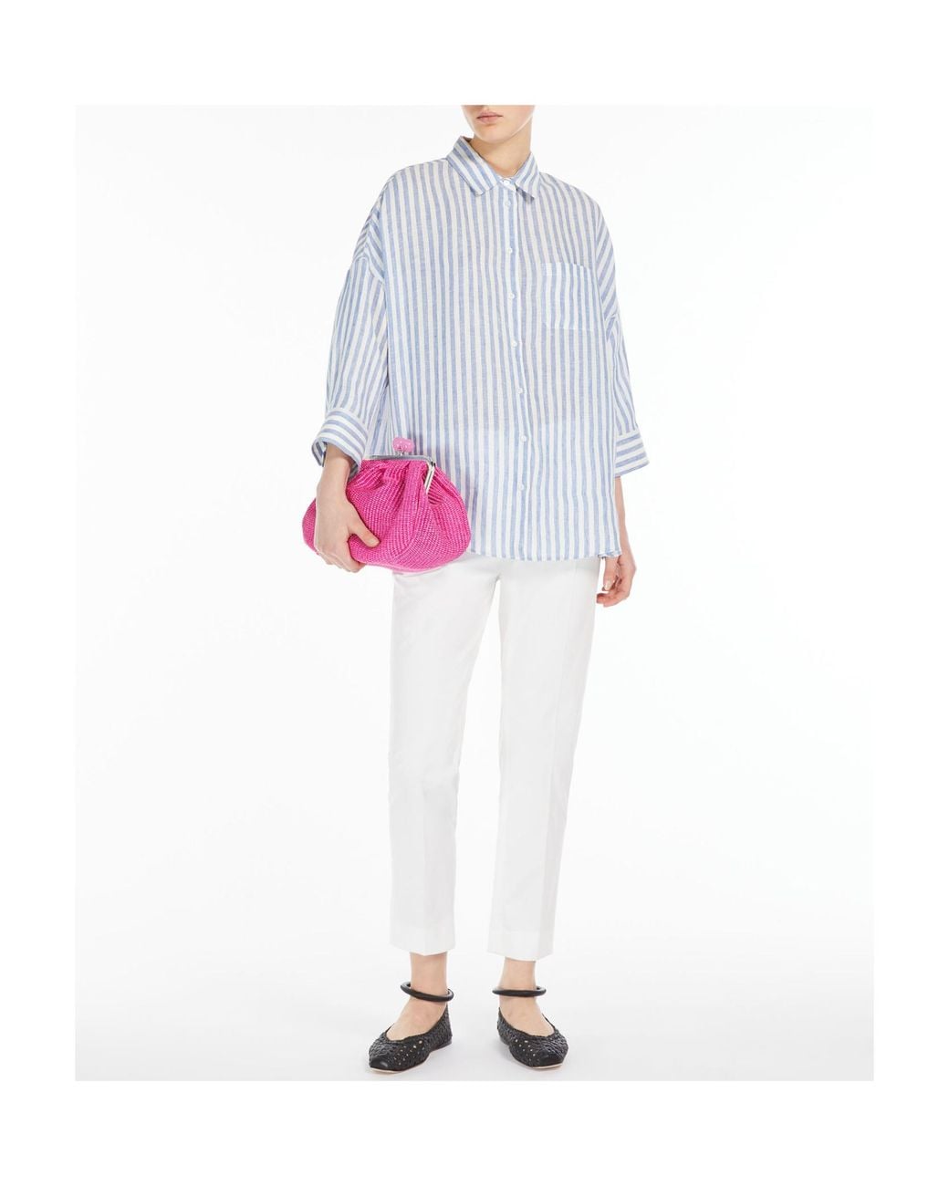 Weekend by Maxmara White Cotton Trousers