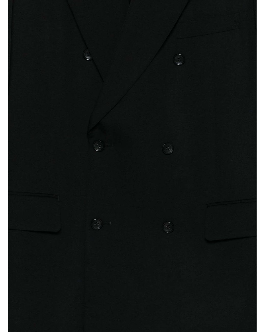 Comme des Garçons Black Double-Breasted Blazer for men