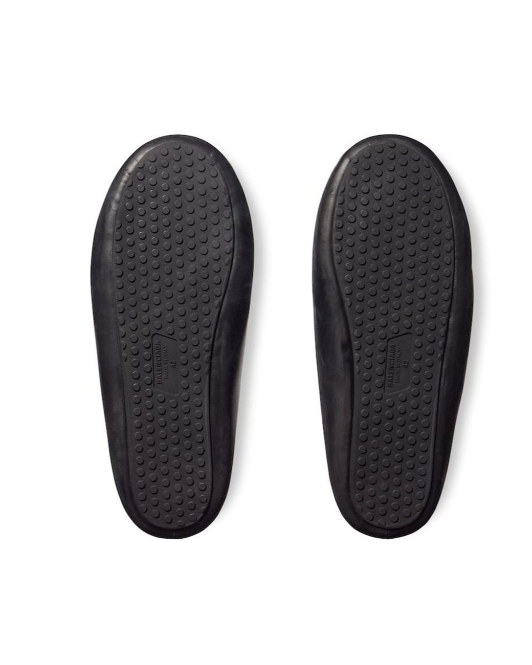Balenciaga Black Château Flat Mules for men