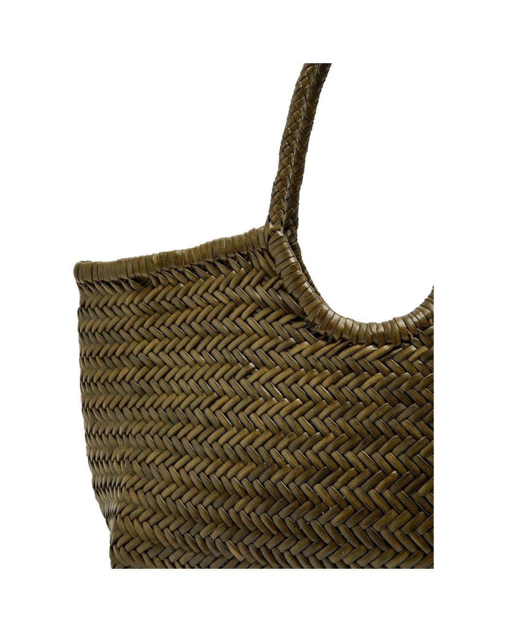 Dragon Diffusion Green Human-Pattern Woven Tote Bag