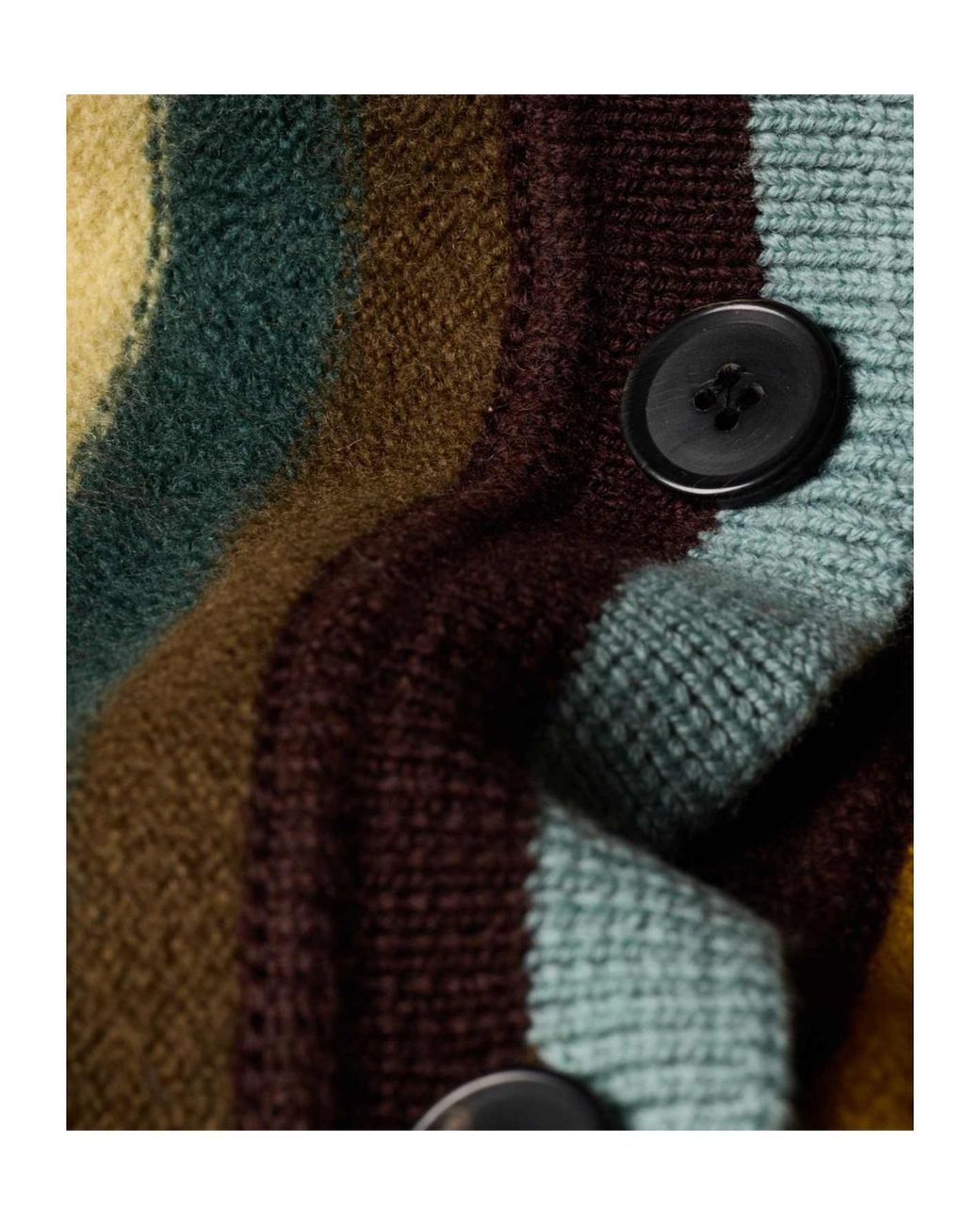 Paul Smith Multicolor Striped Button-Up Cardigan