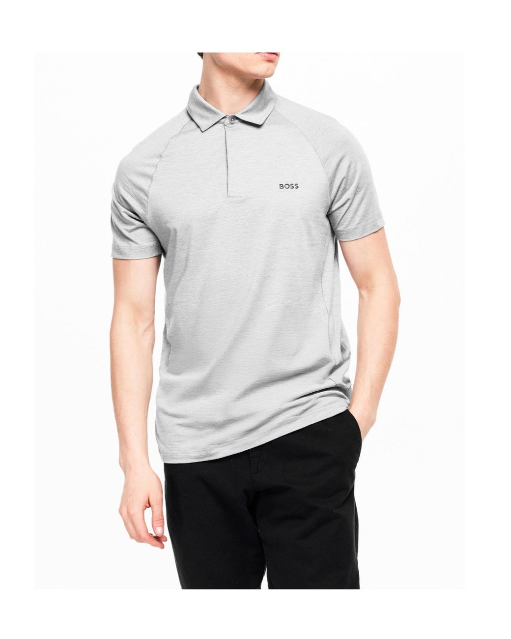 Boss White Shortsleeve Polo Shirt for men