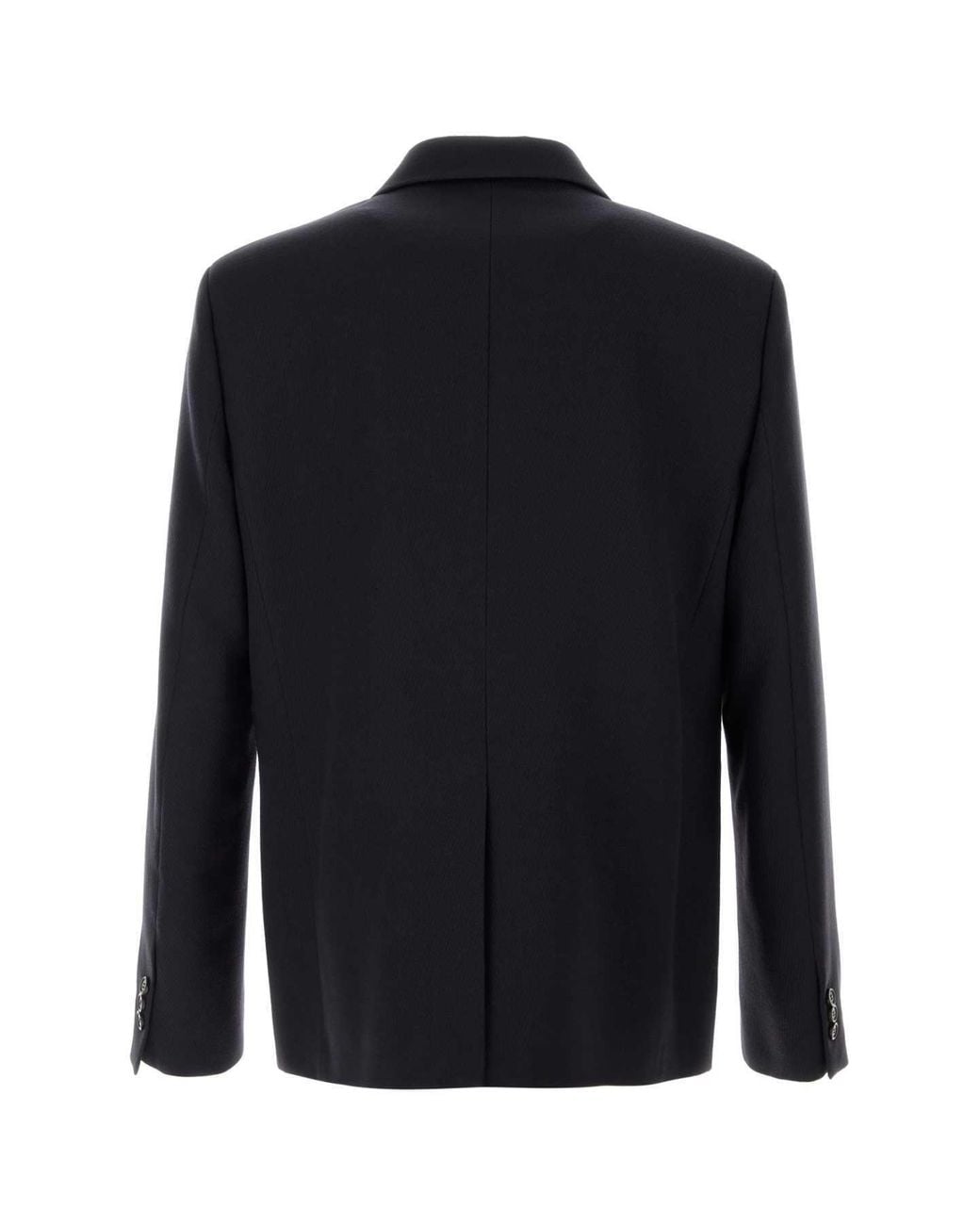 Loewe Blue Anagram Embroidered Single-Breasted Jacket for men