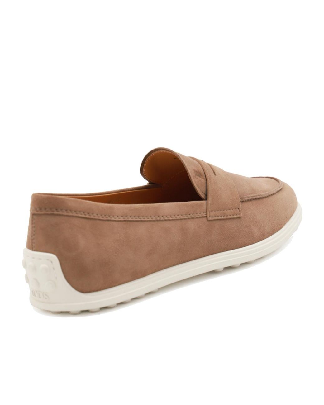 Tod's Brown Round Toe Flat Shoes