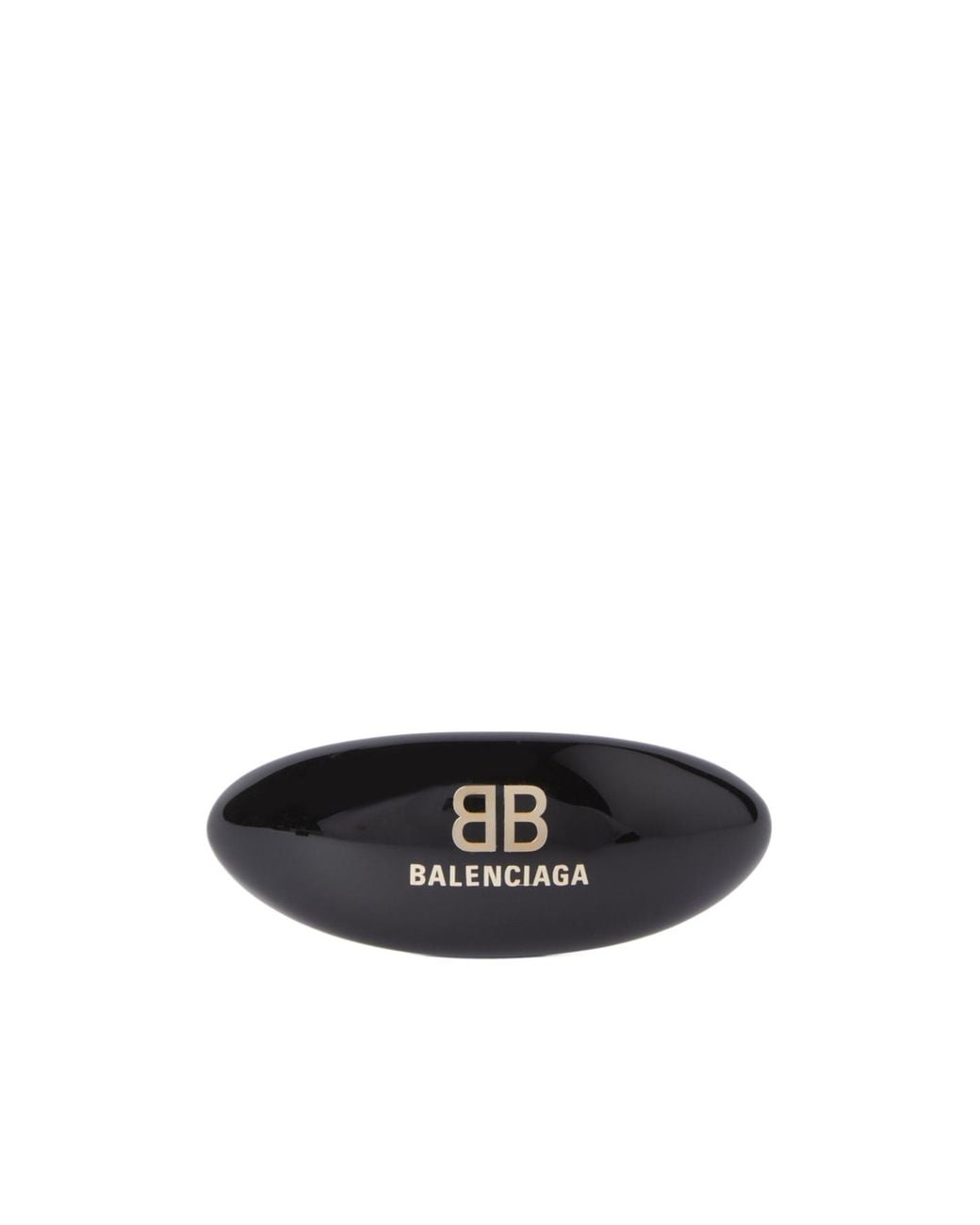 Balenciaga White Logo Detailed Hair Clip
