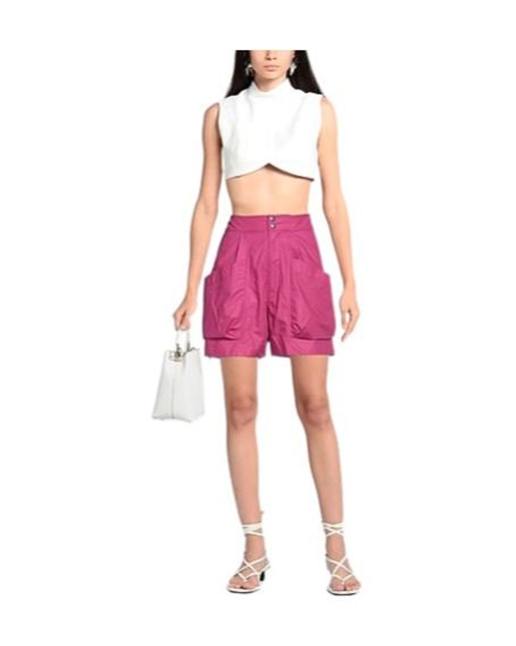 Isabel Marant Pink Solid-Color Shorts
