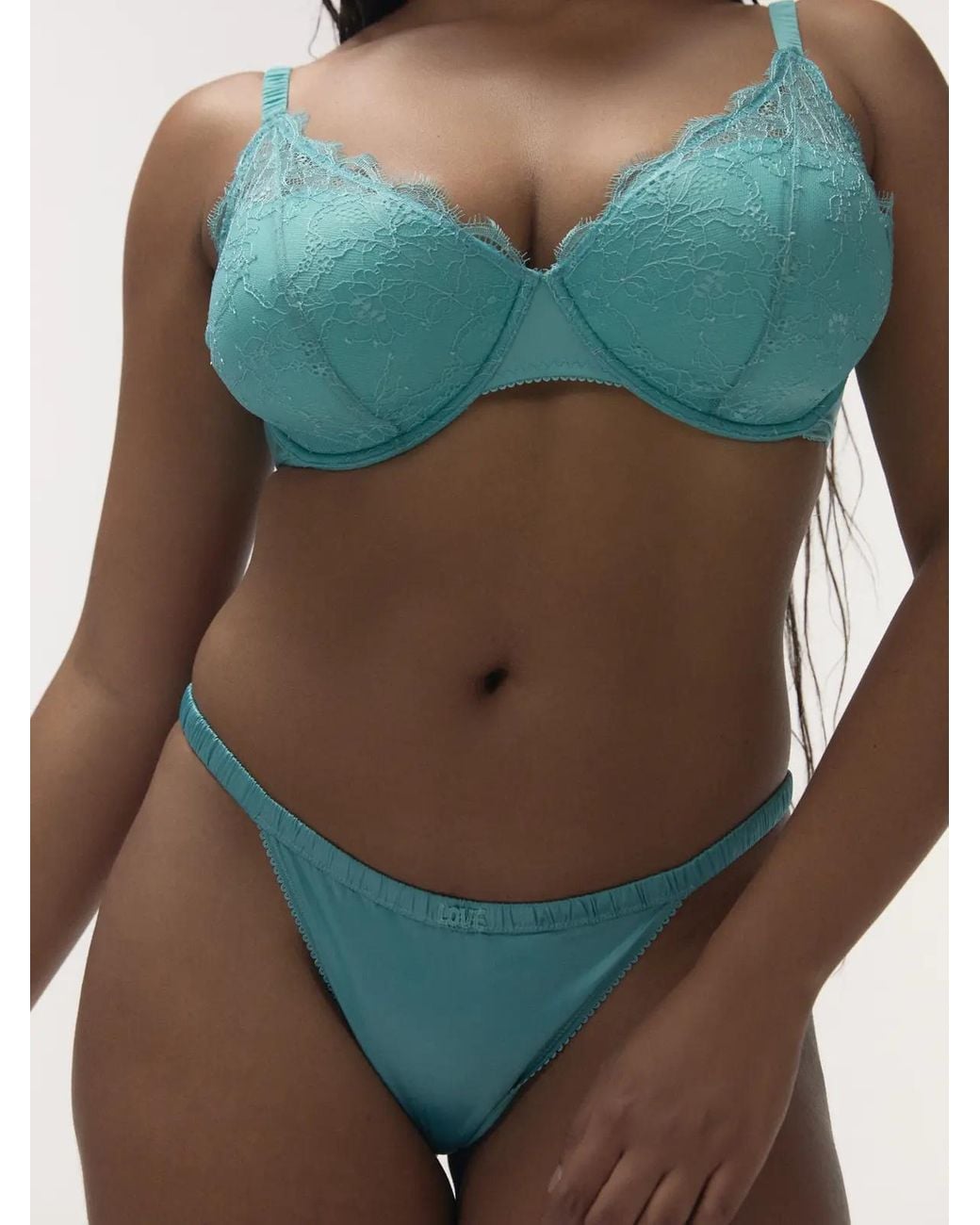 LoveStories Blue Mid-Rise Briefs