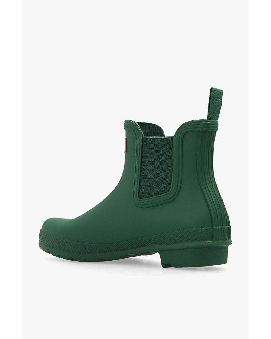 Hunter Green Original Chelsea Rain Ankle Boots