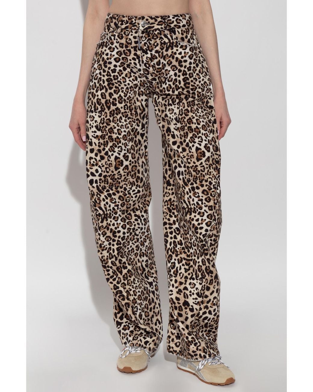 DSquared² Multicolor Allover Animal-Pattern Pants