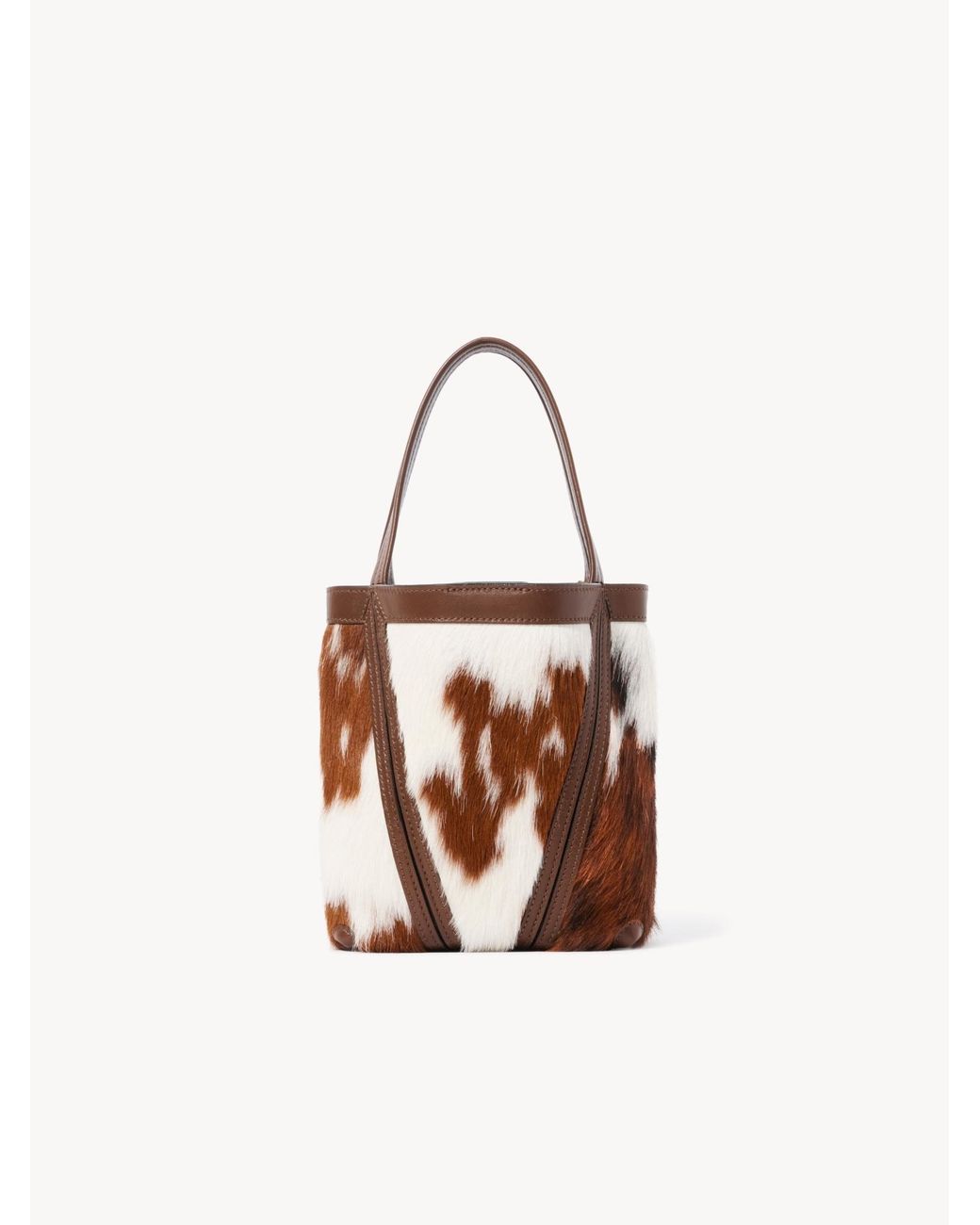 Chloé Brown Small Chloé Spin Tote Bag