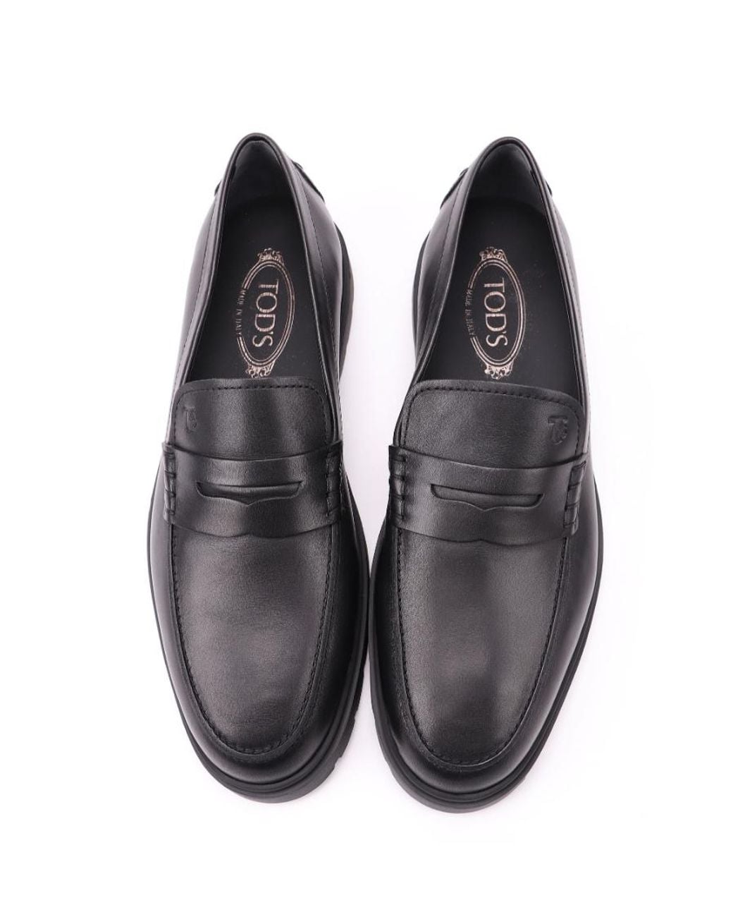 Tod's Brown Penny Rubber-Sole Loafers for men