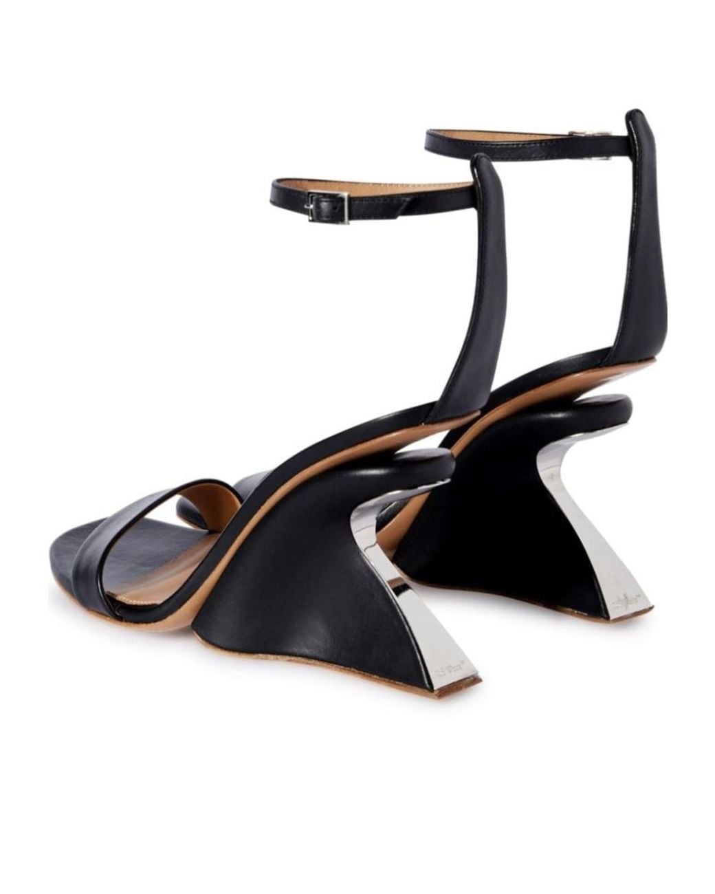 Off-White c/o Virgil Abloh Black Jug Wedge Sandals