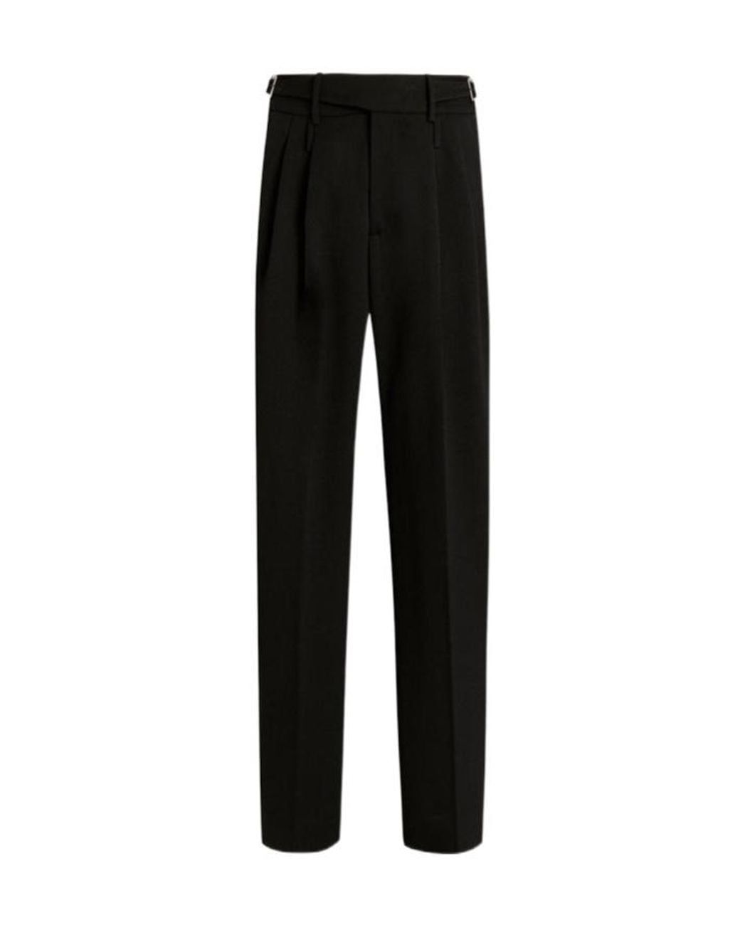 Dolce & Gabbana Black Casual Pants With Belt Loops for men