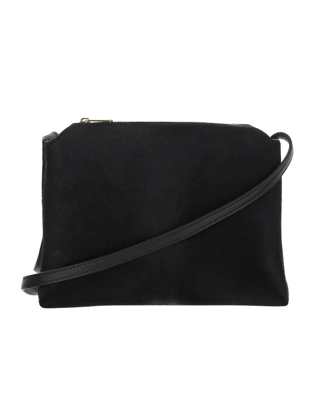 Khaite Black Leather Crossbody Bag