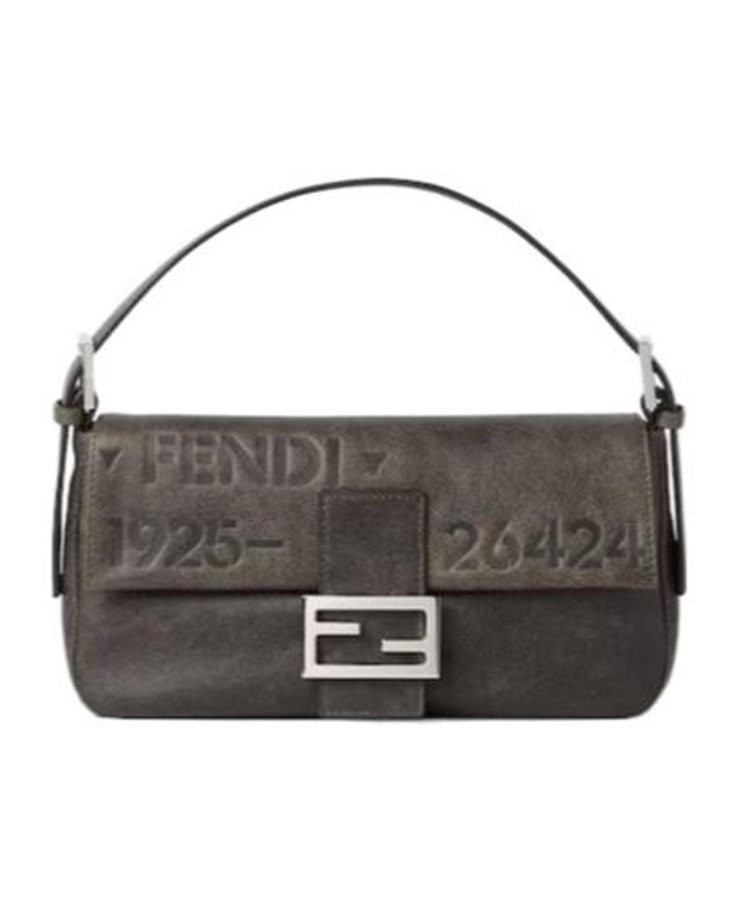 Fendi Black Baguette 26424 Vintage Tote Bag