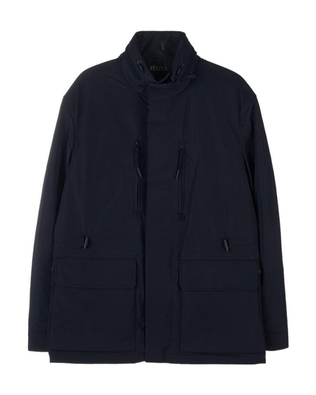 Zegna Blue Long-Sleeved Casual Jacket for men